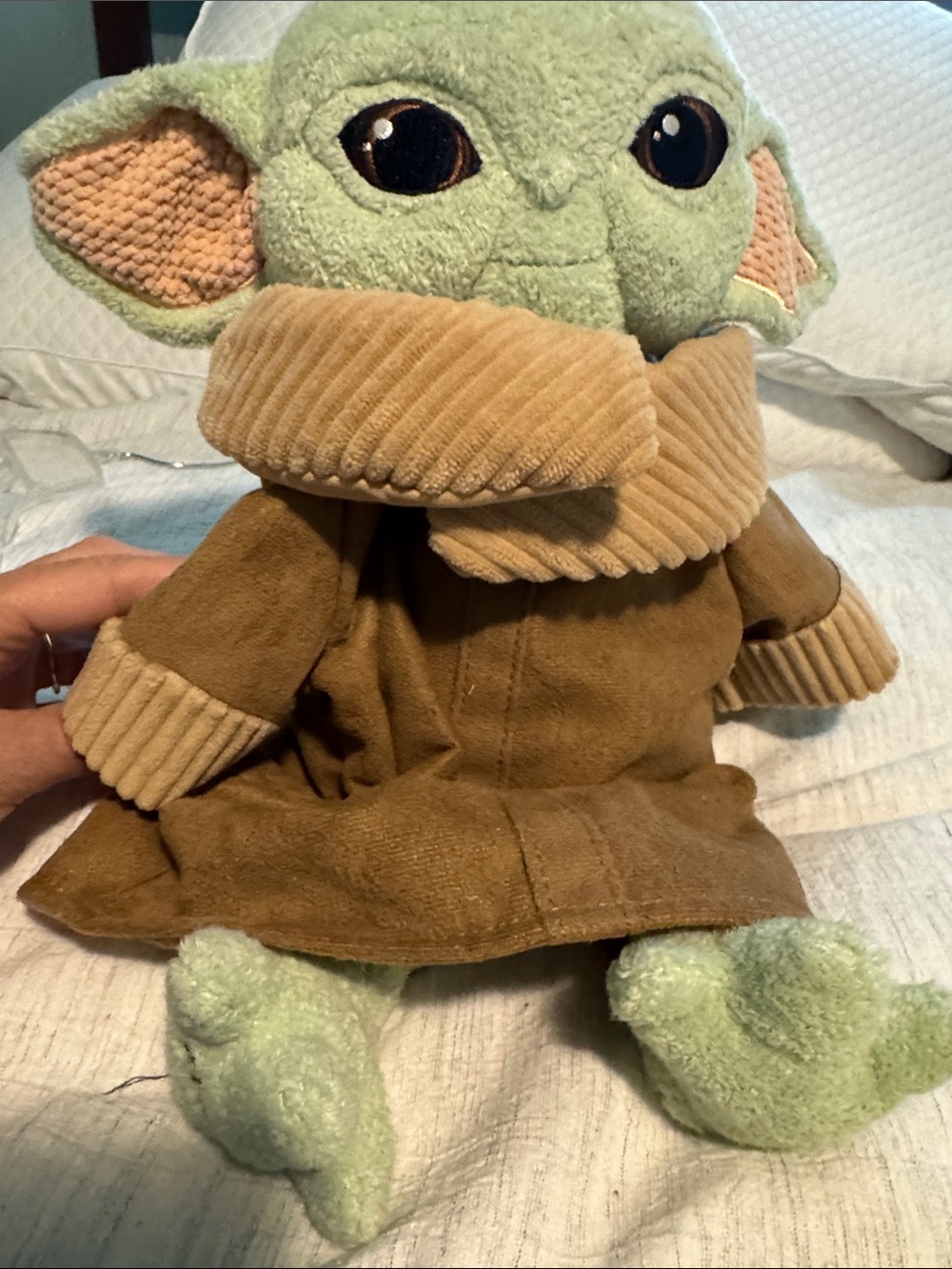 Mandalorian Scentsy Green and Brown Plush Character - Cozy Corduroy Coat